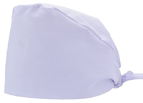 Nanxson Scrub Cap Unisex Arzt Krankenschwester Chirurgie Kappe Kopfbedeckung einfarbig verstellbare Cap CF9052 (1, Weiß)