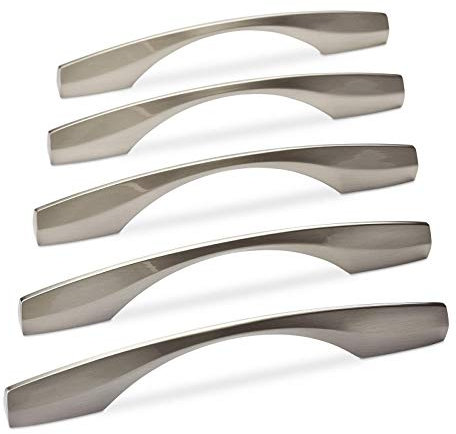 20 piezas Tirador de mueble SW53 Distancia agujeros 128 mm / 160 mm Acabado de acero inox Tirador de armario Largo 190 mm de JUNKER Design