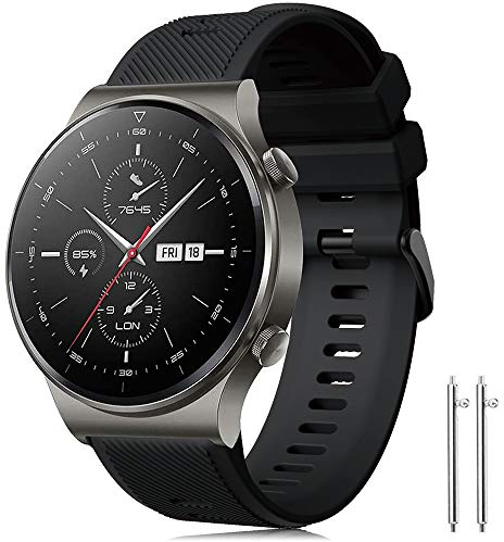 Forerunner 745 Cinturino Huawei Watch GT 2 46mm/Huawei GT Sport/Active/Elegant/Classic Braccialetto Silicone Polsino Banda 22mm Cinturino per Galaxy Watch 3 45mm/46mm/Gear S3 Frontier/Classic