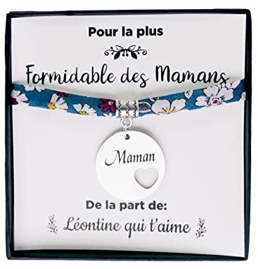 Bracelet Liberty │Cadeau Fête des mères │Cadeau personnalisé │Formidable maman