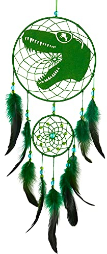 Basumee Kinder Traumfänger Dinosaurier Dreamcatcher Handgemachter Traumfänger fur Kinderzimmer Deko Party Geburtstagsgeschenk