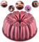 MIENCA Kuchenform mit Antihaftbeschichtung, Herzform, 25,4 cm Backform, geriffeltes Aluminiumguss, leicht zu reinigen, strapazierfähig, Titanbeschichtung (Rot)