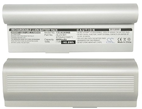 TCTK Laptop Akkus 6600mAh Kompatibel mit [Asus] Eee PC 1000, Eee PC 1000H, 1000HA, 1000HD, 1000HE, 1200, 901, 904, 904HD Ersetzt 870AAQ159571, AL23-901, AL24-1000, AP23-901