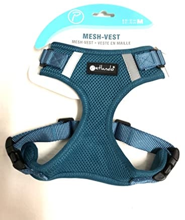Petlando Brustgeschirr Mesh Vest Petrol M (Halsumfang 32-37 cm, Brustumfang 41-53 cm)