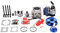 WOOSTAR 44mm Cilindro di Grande Diametro con Filtro Dell'aria con Bobina di Accensione Sostituzione per 2 Tempi 43cc 47cc 49cc Mini Pocket Bike Ciclomotore Gas Scooter Blu
