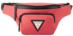 GUESS Unisex Originals Bum Bag Designer, Bauchtasche, Reisetasche, Rot/Ausflug, einfarbig (Getaway Solids)