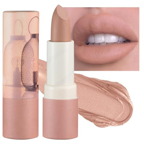 Nude Lipstick,Matte,Smooth,Waterproof,Highly Pigmented Lipsticks (02#Nude)