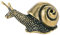 YARNOW Schneckenschmuck Aus Reinem Kupfer Rustikale Kunstobjekte Schnecke Schneckenskulptur Aus Messing Mini-glücksstatue Mini-schneckenstatue Aus Messing Verstecken Miniatur Zubehör Büro