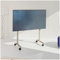 Pedestal Straight Rollin' | Mueble TV con Ruedas | Muebles TV Salon | Soporte Pie TV de Diseño Danés | Soporte TV Giratorio | Mueble Television de Moda (Gris)