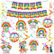 Gay Pride Banner LGBTQ Flaggen Set Farbig Bedruckte Pride Flaggen LGBT Festival Party Hängende Wirbel Party Dekoration für LGBT Pride Party Dekorationen
