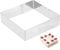 TENDYCOCO 12 Inch Square Cake Tin Square Cake Ring Square Mousse Mold Stainless Steel Cheesecake Pan Cake Mold Baking Mould Cake Baking Pan Baking Tool Cake Mousse Cheesecake Tin Square