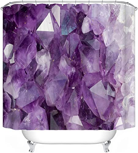 LKFFHAVD Duschvorhang Textil 120x200 180x200 180x180 200x200 Marmor Muster Schwarz Bunt Pink Blau, 3D-Druck Polyester, Shower Curtains Wasserdicht (180 * 200CM,2)