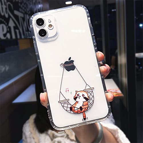 LIFEKA Cartoon süße Tiere Handyhülle für iPhone 13 12 11Pro Max X XR XS Max 7 8 Plus stoßfeste Katze transparente weiche TPU-Hülle, T1, für iPhone Xr