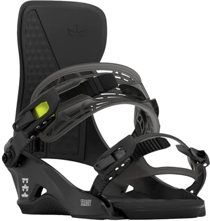 Rome Snowboards Trace Heelwrap Snowboard-Bindungen für Herren, 2023/2024, Schwarz, Größe S
