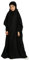 Odizli Gebetskleidung für Kinder Mädchen Abaya Muslim Islam Muslimische Kleider mit Kapuze Langarm Arabisch Türkische Robe Hijab Jilbab Khimar Kaftan Ramadan Burka Lang Gebetskleid Schwarz 12-13 Jahre