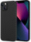 X-level für iPhone 13 Hülle, 0,35 mm Ultra Dünn und Leicht Aramidfaser Handyhülle Kratzfeste Carbon Textur Schutzhülle Kameraschutz Extrem Slim Hard Case - Schwarz