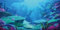 MIRRORANG 180x61cm Unterwasser-Thema Aquarium Hintergrund Bunte Koralle Unterwasserwelt Aquarium Poster Hintergrund Vinyl Hintergrund