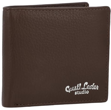 Gusti Geldbörse Leder Watson Herren Portemonnaie Geldbeutel Brieftasche Braun Leder