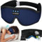 LC-dolida Bluetooth Sleep Mask Headphones, 100% Blackout Eye Mask with Headphones Bluetooth,14hours Playtime Breathable Sleep Headphones for Travel,Nap Sleeping,Shift Work