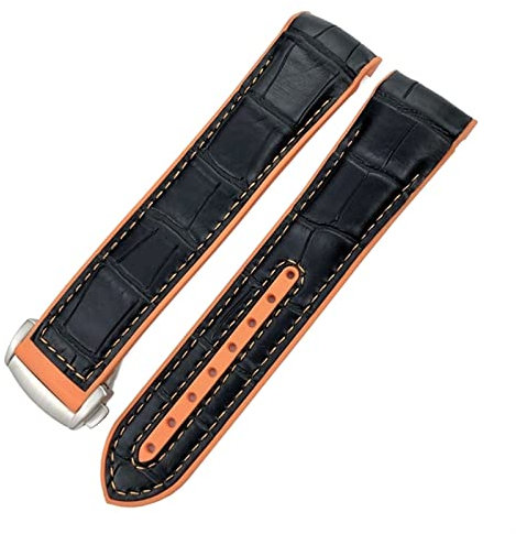 DJDLFA Uhrenarmband für Omega Seamaster 300 AT150 Speedmaster 8900 PlanetOcean Seiko Lederarmband, 19 mm, 20 mm, 21 mm, 22 mm, 22 mm, Achat