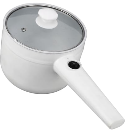 Olla de Cocina eléctrica 1.8L Mini Multifuncional Antiadherente 2 velocidades Ajustable 600W con Canasta deOlla eléctrica de Ramen para Filete Sopa de Huevo (Riuulityon4hicwy5x-11)