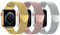 BELONGME Confezione da 3 cinturini in rete compatibili con cinturini Apple Watch da 38 mm, 40 mm, 41 mm, 42 mm, 44 mm, 45 mm, 49 mm, serie Ultra SE 9 8 7 6 5 4 3 2 1, unisex, in acciaio inox, chiusura
