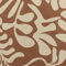 Canvas Stoff Vintage Blätter, Dekostoff 100% Baumwolle, Leinenoptik, cognac (Länge am Stück: ab 50cm / Breite: 140cm)