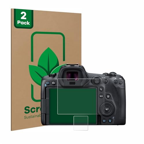 ScreenLeaf 2 Stück Schutzfolie für Canon EOS R5 [nachhaltiger Displayschutz, Folie, transparent, kratzfest]