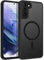 BENTOBEN Cover Magnetica per Samsung Galaxy S21 5G Custodia, Compatibile con MagSafe, Custodia Antiurto Traslucida Opaca Posteriore [Resistente ai Graffi], Sottile Protettiva Cellulare, Nero