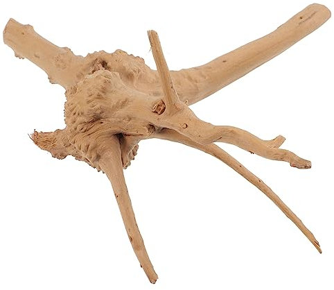 Toddmomy Unique Fish Tank Driftwood Aquarium Ornament Realistic Rhododendron Root Random Style