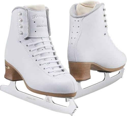 L'Estel Skates Jackson Ultima Jackson Freestyle Schlittschuh-Set, Weiß, Größe 5,5