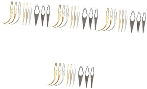 LALAFINA 4sets Dreadlocks Hair Piercing Pins Bins Tool Stainless Pouches Hammock Trinkets Squeegee Strainer Flask Small Blackboard Adjustable Garter Retro Pins Champing Snare Pan 9pcs*4