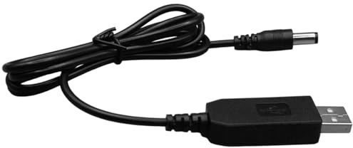 Spannungsschrittkabel – 5 V bis 12 V USB DC Konverterkabel | Tragbares Erinnerungskabel mit DC-Kerze für Tastatur, Audiogeräte, Router, LED-Licht, Netzteil