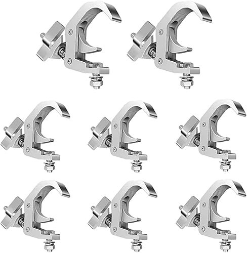 Abrazadera De Armazón Tipo O, 8PCS Soporte De Abrazadera De Armazón De 40-52mm Gancho De Abrazadera De Hebilla Rápida Para Focos Soporte Colgante Para Iluminación De Escenario De Hasta 150kg