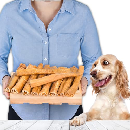 Natural Dried Pork Skin Chews 20cm, 10 pcs | Rawhide-Free