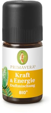 PRIMAVERA Kraft & Energie Duftmischung bio* 5 ml - mit Riesentanne, Rosmarin Cineol und Grapefruit - Aromaöl, Duftöl, ätherisches Öl - für neue Energie & Inspiration - Aromatherapie - vegan