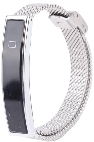 XUMIUZIY Bracciale Intelligente per Uomo Donna, Tracker di attività e Fitness, Supporta Promemoria Chiamate in Arrivo Contapassi, Cinturino Intelligente in Acciaio Resistente All'acqua (SILVER)