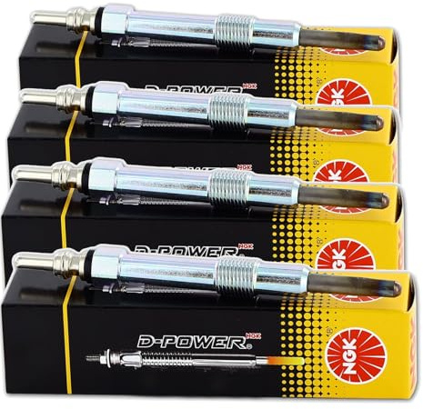 4x NGK Glühkerze D-Power 55 CZ304 | D-Power No 55 für A3 8P A4 8E A6 4F Golf 5 Passat 3C