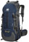 WoneNice Wasserdichter Wanderrucksack, 50 l (45 + 5) – Outdoor-Sport, Tagesrucksack mit Regenschutz - Blau - 50L US