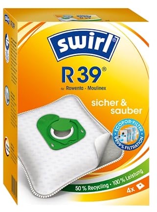 4 Staubsaugerbeutel Swirl R 39 R39 geeignet für Swirl R 39, R39
