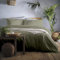 Appletree - Dark Green Duvet Cover Sets - King Bedding Size (230 x 220cm) - Green Khaki Duvet Cover Bedding - Soft & Luxury 100% Cotton Bed Set - Forest Green Duvet Cover - Hotel Bedding Style