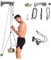 HUWAI-F Wall-Mounted Home Multi Gym Lat Pull Downs Pulley Cable Machine Fitness Pulley System, DIY Pulley Cable Machine Attachment System Hand Strength Training Home Gym Workout Equipment