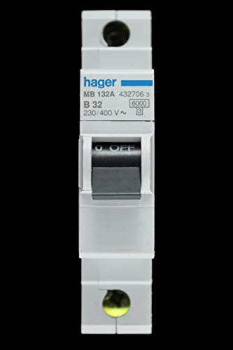 Hager Disjoncteur MCB 32 A type B 6 kA MB132A 432706
