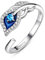 FOREVER QUEEN 925 Sterling Silber verstellbarer Ring Feder Flügel Ring Feder Ring für Frauen Offener Finger Ring Geschenk