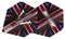 Unicorn UltraFly Dart Flights | James 'The Machine' Wade Union Jack Design | Ultra Durable 100 Micron Polyester PET | Standard Plus Shape