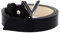 Valentino Damen Divina Gürtel, Nero/Argento, Small