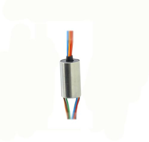 Kapsel-Schleifring, 6,5 mm, 6 Drähte, 1 A, schwarzer Stromsammlerring für Monitor, Roboterüberwachungssystem, Drohne