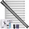 KNLY 360 Golf Grips Set of 13- Soft Rubber Golf Club Grips，Anti-Slip & High Traction，Grips with Tapes and Grips with Full Regripping Kit for Choice. (Midsize, Black white-Pro Kit(13 Grips with All
