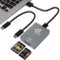 CFexpress SD Kartenleser USB C, 10Gbps CFexpress Typ B Kartenleser mit USB 3.2 Gen 2 Übertragungsgeschwindigkeit, Dual Slot SD und CFexpress kartenleser mit USB C zu USB C/USB A Kabel
