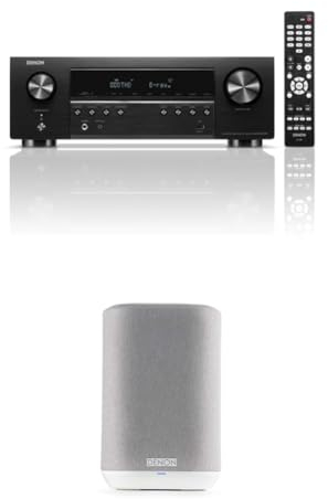 Denon AVR-S670H 5.2-Kanal AV-Receiver, Dolby Surround Sound + Denon Home 150 Multiroom-Lautsprecher,HiFi Lautsprecher mit HEOS Built-in, Alexa integriert, WLAN, Bluetooth, USB, AirPlay 2, Hi-Res Audio